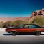 Placeholder: fullbody Drawing of '1970 Dodge Coronet ',intricate detail,andrea bonelli,Kilian Eng,Ohrai,evan lee,Aleksandr Sidelnikov,KyuYong Eom,three quarters frontal aerial view,toned colors,16k