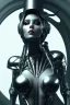 Placeholder: cyberpunk, black latex body, women, body portrai, big boobs, highlight eyes perfect, skin, tron, cyborg, perfekt sexy, real, dream, hr giger