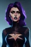 Placeholder: Medieval witch SOPHIA LOREN dressed in shiny black leather, blade runner, busty, cleavage, volumetric lighting, particales,highly detailed,cinematic, deep colours,8