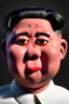 Placeholder: Waist up muppet Portrait, Kim Jong-un muppet doll, black suit, photo studio, red background, unreal engine 5, concept art, art station, god lights, ray tracing, RTX, lumen lighting, ultra detail, volumetric lighting, 3d.