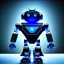 Placeholder: Metal blue transformer robot android humanoid