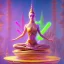 Placeholder: warped and twisted trippy yoga gremlin artist on a boat in the air, maze background , levitated lab equipment, 4k, Highly Detailed, Masterpiece, perfect eyes, Digital Illustration, Cinematic Lighting, Realistic, Sharp Focus, Centered, Beautifully Lit, Bioluminescent by Stanley Artgerm Lau