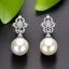 Placeholder: drop diamond and pearl earrings, art noveau, filigree, floral, breathtaking, highly ornate, delicate, intricate, photorealistic, high fashion, fine jewellery, luxury, designer