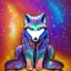 Placeholder: A magical sparkle wolf