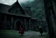 Placeholder: Still frame from the live-action "Hellsing" movie based on the anime of the same name. The scene is of a young Allegra escaping her uncle in the dungeon below the manor.