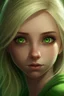 Placeholder: BLONDE GIR,GREEN EYES