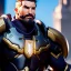 Placeholder: Ultra detailed fullbody Portrait in oil on canvas of overwatch character-REINHARDT with armor,extremely detailed digital painting,ultrarealistic skin,intense stare, extremely detailed face, crystal clear eyes, mystical colors ,perfectly centered image, perfect composition, rim light, beautiful lighting,masterpiece ,8k, stunning scene, raytracing, anatomically correct, in the style of Ohrai Noriyoshi and robert e howard and Steve Jung and Wizyakuza and Simon Bisley and uncannyknack.