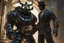 Placeholder: Big Daddy in bioshock model with 8k solo leveling shadow artstyle, venom them, full body, intricate details, highly detailed, high details, detailed portrait, masterpiece,ultra detailed, ultra quality