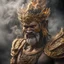 Placeholder: thai RAMAKIEN worrior, 3D character, Ultra detail, realistic photo, Back light, Smoke and fire, White and gold, Canon EF lens 85mm f/1.8