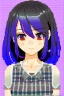 Placeholder: anime girl in pixel art