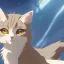 Placeholder: tabby cat animal, anime, ultra-detailed, white background, HD design by makoto shinkai, Granblue Fantasy