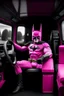 Placeholder: batman drive inside pink lorry