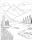 Placeholder: Coloring pages: Tranquility with Calmness and Relaxing Landscapes