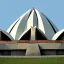 Placeholder: brutalist-style lotus temple