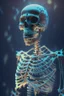 Placeholder: psychopat skeleton i "oljehyre", art, 4k, high detail, trending art, depth of field, volumetric light, dramatic lights