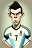 Placeholder: Gareth Bale Footballer cartoon 2d