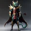 Placeholder: Full body Dragon man with dragon mask over his eyes and forehead, anime cool art, 12k, 3d, full head, full body