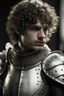 Placeholder: white armored knight with short curly hair