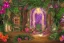 Placeholder: Lilith, Goddess, tropical flowers, heart chamber, crystals, tropical leaves, sacred altar, old temple. Fantasy house.