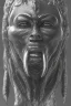 Placeholder: Anunnaki black male African Egyptian alien, cracks in the voodoo head, wicked, eyes, Elephant, 8k, finely detailed, photo realistic, tiger turquoise skull head gold dragon helmet space alien silver surfer skeleton gold Olmec silver crown silver eyes, Babylon