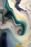 Placeholder: Painting, colors, poured colors, light colors, glossy, marble, gray