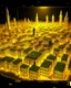 Placeholder: A golden yellow luminous Arabian megalopolis designed in ancient Egyptian hieroglyphics painted by Vincent van Gogh