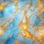 Placeholder: Hyper Realistic Sky-Blue, Golden-marble-background with glowing-embers & white-claw-marks vignette-effect