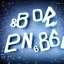 Placeholder: (3d space) Random words letters, numbers and equations floating in the air at random rotations, location and sizes of arial font, white glow on a dark sky