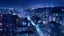 Placeholder: Clear Focus, High resolution, Beautiful girl standing backwards to a Cyberpunk skyline, comic style