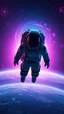 Placeholder: astronaut floating in space above Earth, with glowing cosmic vortex behind him, helmet reflecting a galactic portal, surreal sci-fi atmosphere, vibrant purples and blues, cinematic lighting, ultra detailed spacesuit, deep starfield background, ethereal nebula glow, digital art style --ar 3:2 photograph 8k