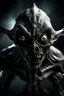 Placeholder: a horror alien with a creature looked like bat with his scary eyes