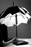 Placeholder: gaming lamp inspired by umbrella, modern design,black and white color