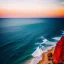 Placeholder: fullbody Drawing of 'beutiful beach, clouds, lighthouse,rocks,beautiful sunset',intricate detail,andrea bonelli,Kilian Eng,Ohrai,evan lee,Aleksandr Sidelnikov,KyuYong Eom,three quarters frontal aerial view,toned colors,16k