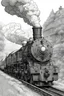 Placeholder: Generate a coloring page featuring steam trains, such as locomotives with different wheel configurations (e.g., 4-4-0, 2-6-2) and styles (e.g., vintage, fantasy, futuristic). Incorporate the trains into diverse and captivating landscapes, including but not limited to: Countryside scenes with rolling hills and meadows. Urban environments with train stations, cityscapes, and bridges. Coastal scenes with lighthouses and ocean views. Mountainous terrains with tunnels and viaducts.