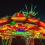 Placeholder: Turtle at night in amusement park