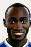 Placeholder: Moussa Diaby French football player ,cartoon 2d