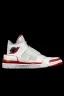 Placeholder: A red Jordan nfl sneaker, futuristic and amazing