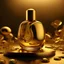 Placeholder: generate me an aesthetic complete image of a perfume with Golden Elixir