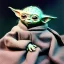 Placeholder: super photorealistic studio photo of a sweet female baby yoda in star wars by Annie Leibovitz, intricate, highly detailed, sharp focus, cinematic lighting,