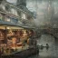 Placeholder: Insanely detailed photograph of an “artitcture plans of a city market along waterway” with intricate gears, intricate embroidered band, hyperdetailed painting by Ismail Inceoglu Huang Guangjian and Dan Witz CGSociety ZBrush Central fantasy art album cover art,8K, hdr, romantic, mysterious, ominous, flowers, jewelry, steam,oil,cafe