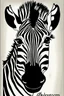 Placeholder: coloring page for kids, ZEBRA, thick outline, low details, no shading, no color