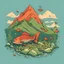 Placeholder: There are fish on the mountain