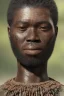 Placeholder: african head portrait, warrior costume, village, meditation, woods, galaxy sky, 8k quality