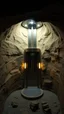 Placeholder: An elevator inside a cave of miney