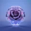 Placeholder: transparent crystal rose, crystallized, cinema lighting, cinema 4d, octane render, 3d render, incrate detailed,fantasy art, photo realistic, shinening light,moonstone crystal bird, iresendent, realistic, shine, epic