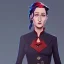 Placeholder: Portrait of a 30 year old witch like Meril Streep and Mary Poppins