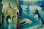 Placeholder: Mermaids in underwater city by "Leonora Carrington" and "Max Ernst" and "Michelangelo da Vinci!