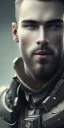 Placeholder: Ultradetailed of portrait of handsome man in action, gorgeous eyes, well composed, highly detailed- cinematic lighting, soldiers in 2022