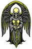 Placeholder: A coat of arms featuring the angel of death, simple