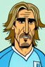 Placeholder: Gabriel Batistuta Argentine football player cartoon 2d